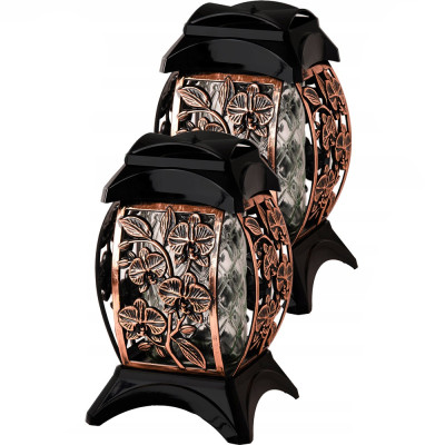 Znicz Różowe-Złoto 33 cm Rose Gold Na Grób Kwiatowy Na Wszystkich Świętych