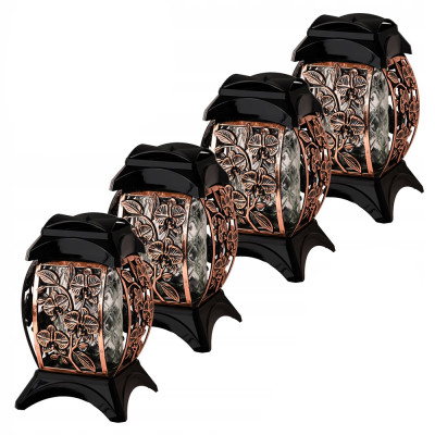 Znicz Różowe-Złoto 33 cm Rose Gold Na Grób Kwiatowy Na Wszystkich Świętych