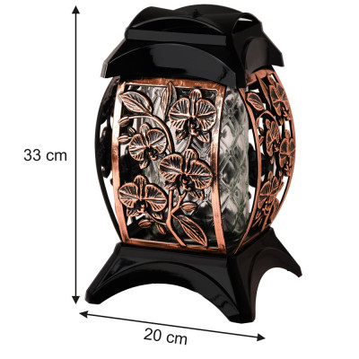 Znicz Różowe-Złoto 33 cm Rose Gold Na Grób Kwiatowy Na Wszystkich Świętych