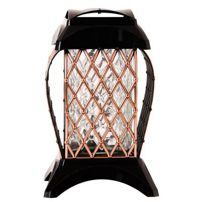 Znicz Rożowe Złoto 33 cm Rose Gold Na Grób Cmentarz kratka Lampion