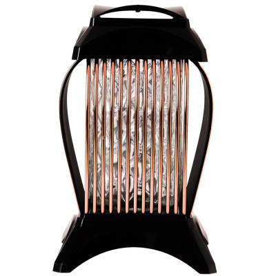 Znicz Rożowe Złoto 33 cm Rose Gold Na Grób Cmentarz Paski Lampion
