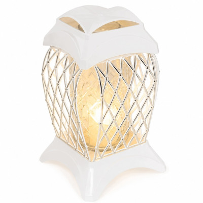 Znicz Biały Srebro Na Grób Cmentarz Wszystkich Świętych Duży Lampion 33 cm