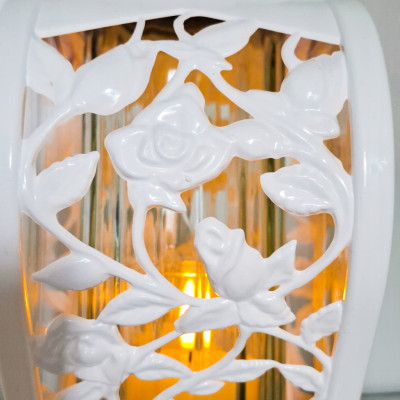 Znicz z Wkładem Led na Wszystkich Świętych na Grób Cmentarz Duży Lampion