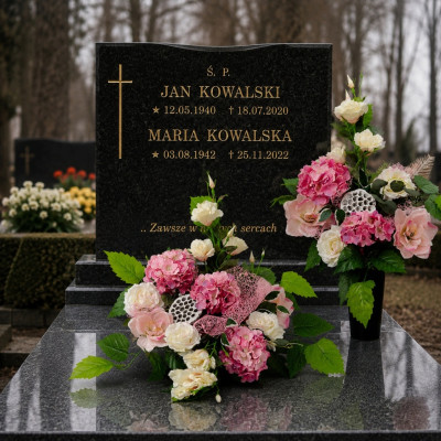 Stroik Na Grób Wiązanka + Bukiet do Wazonu Kompozycja Nagrobna Alicja