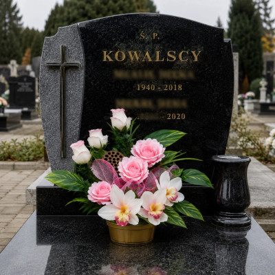 Stroik Na Grób Wiązanka + Bukiet do Wazonu Kompozycja Nagrobna Dorota