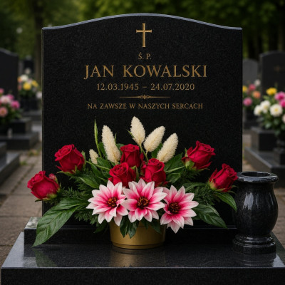 Stroik Na Grób Cmentarz Wieniec Kompozycja Kwiatowa Wiązanka Iga