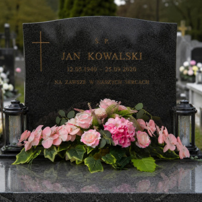 Stroik Na Grób Wiązanka + Bukiet do Wazonu Kompozycja Nagrobna Jagoda