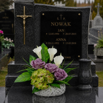 Stroik Na Grób Cmentarz Wieniec Kompozycja Kwiatowa Wiązanka Klaudia