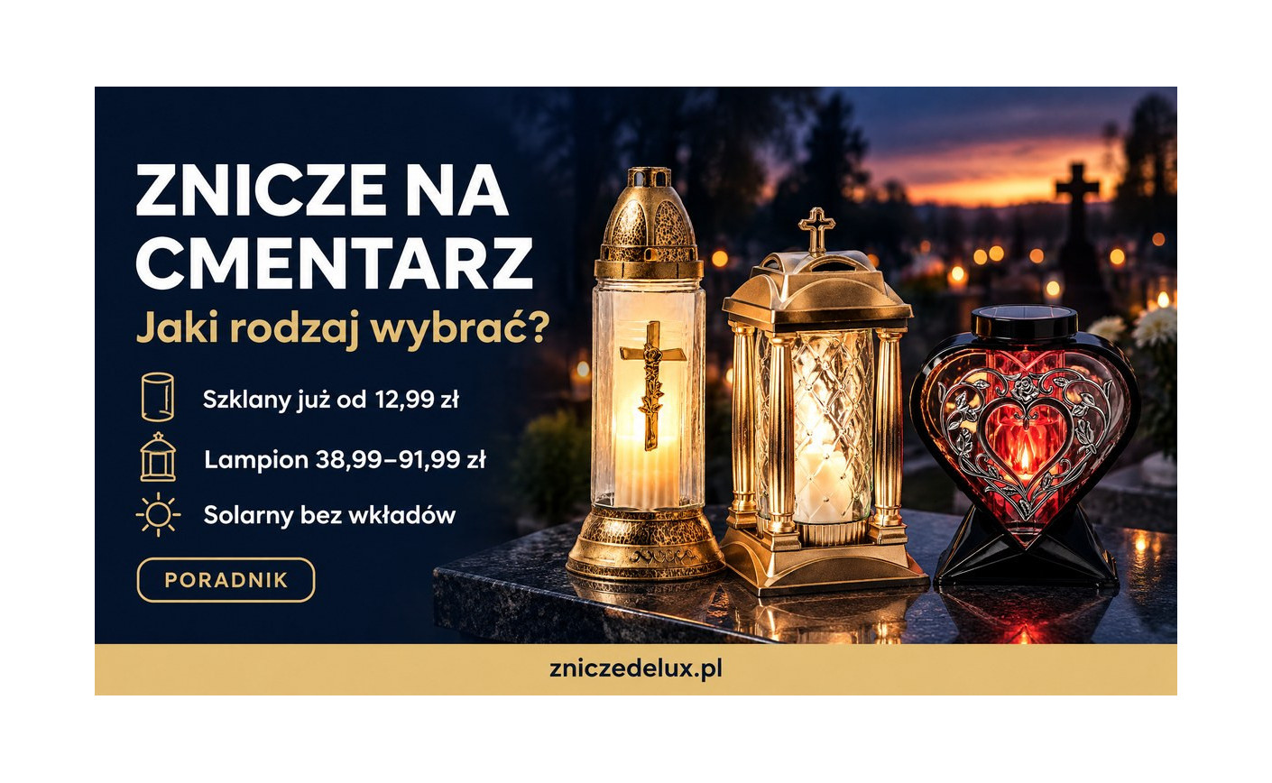 Znicze na cmentarz: rodzaje, ceny i jak wybrać znicz na grób