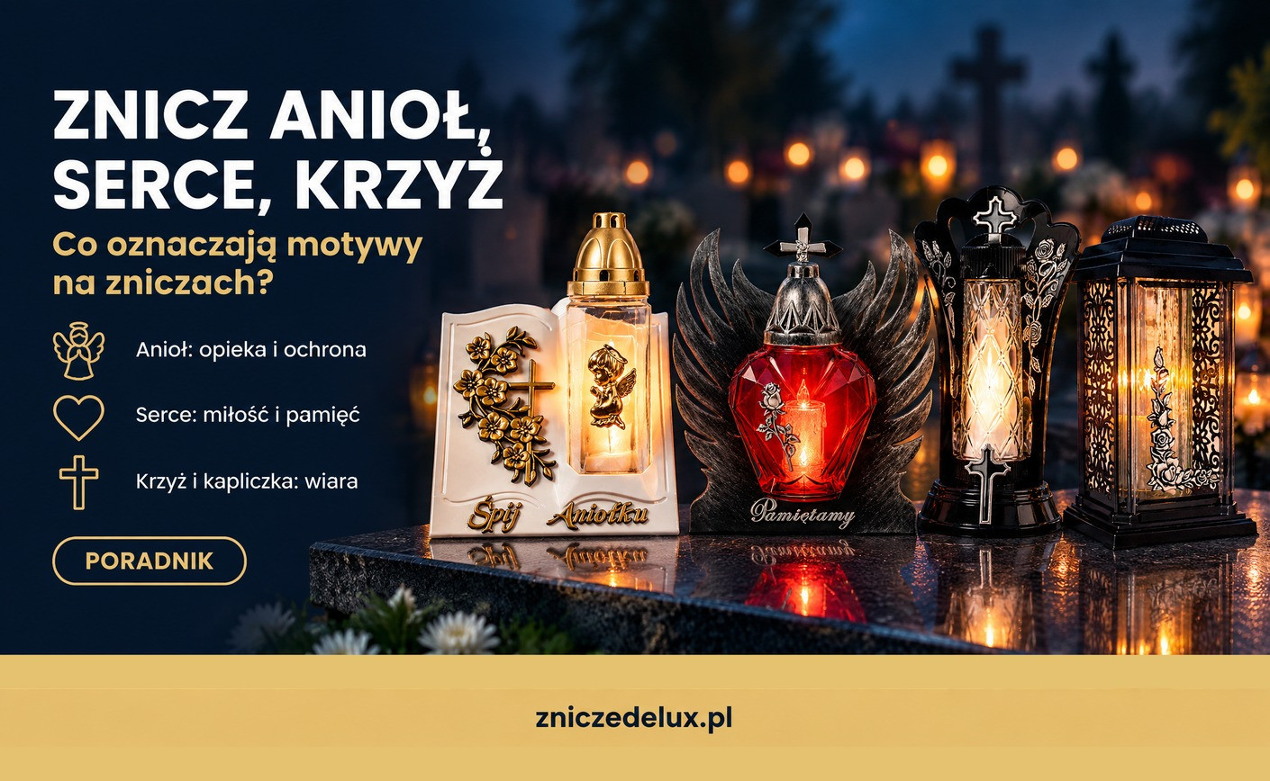 Znicz anioł, serce, krzyż czy kapliczka: co oznaczają motywy na zniczach?