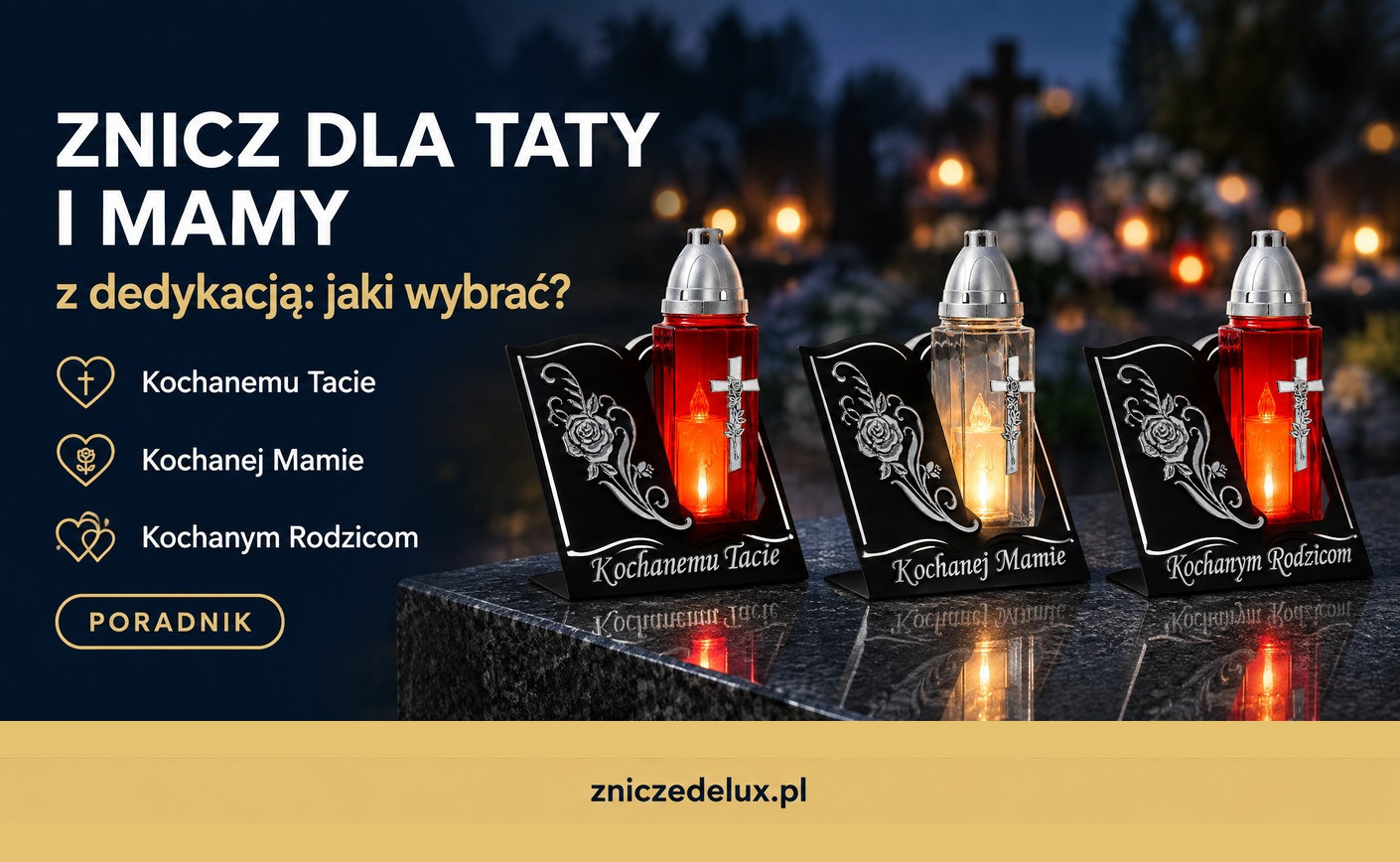 Znicz dla taty i mamy z dedykacją: jak wybrać znicz i jaki napis dobrać?