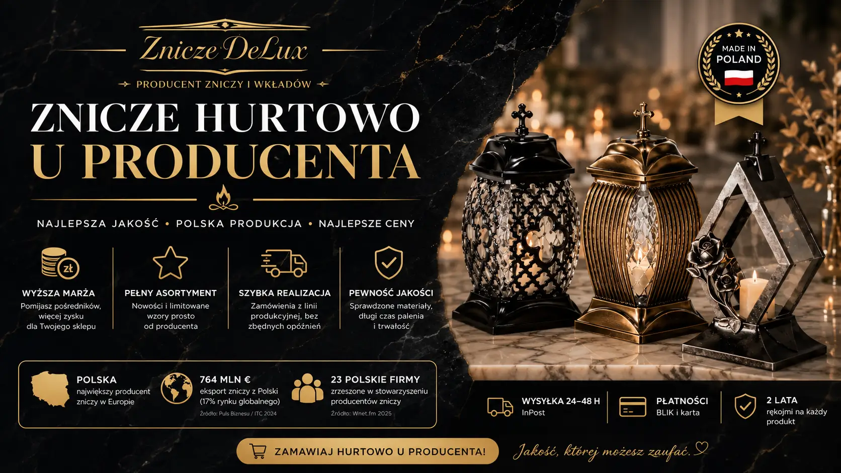 Hurtownia zniczy i wkładów